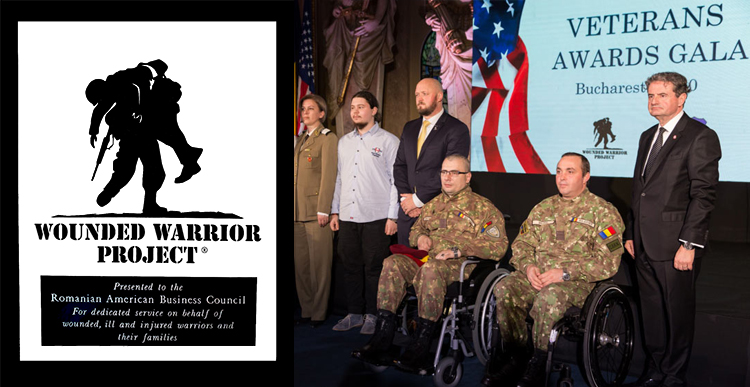 The Romanian American Business Council was honored on Memorial Day with the Silver Award for Dedicated Service by the Wounded Worrier Project®️